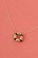 Necklace with square pendant