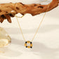 Necklace with square pendant