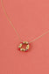 Necklace with square pendant