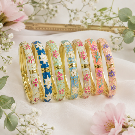 Bracelet Jonc Coloré Emaillé