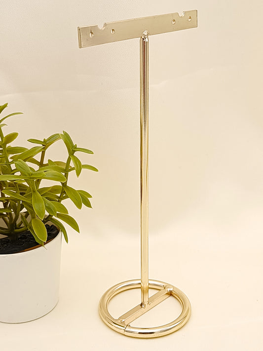 Présentoir doré pour boucles d'oreilles x 2