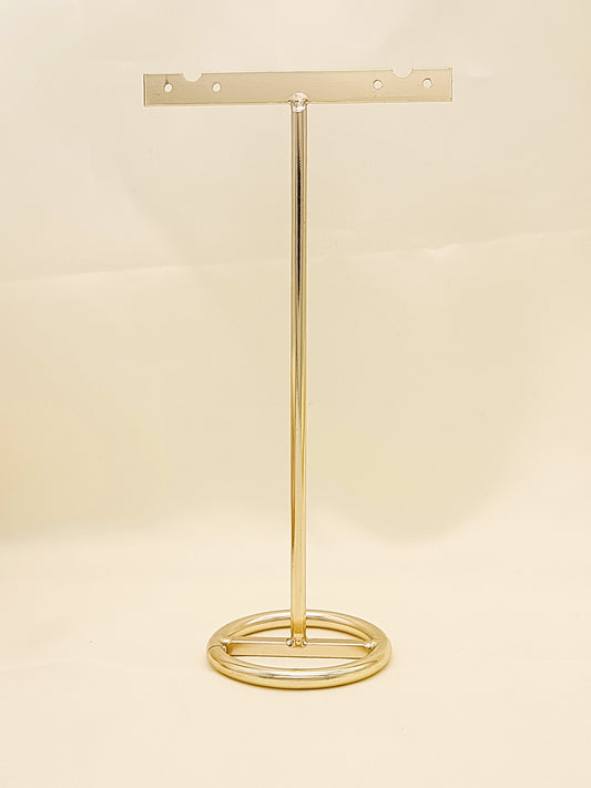 Présentoir doré pour boucles d'oreilles x 2