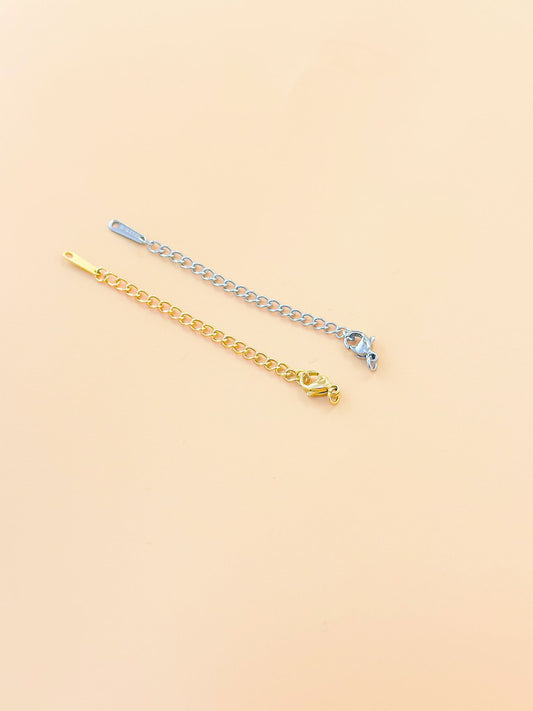 Rallonges Chaînes avec Fermoirs en Acier Inoxydable x 5p