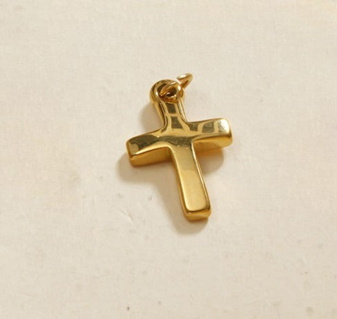 Lot de 3 pendentifs croix dorées