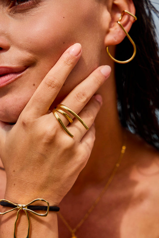 Bague Spirale Minimaliste