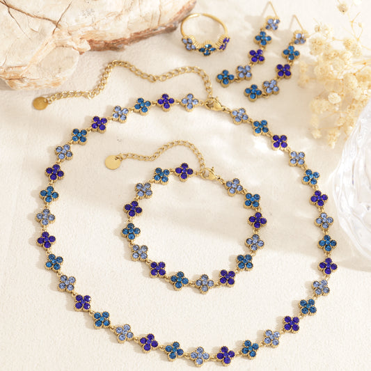 Ensemble parure chance multicolore