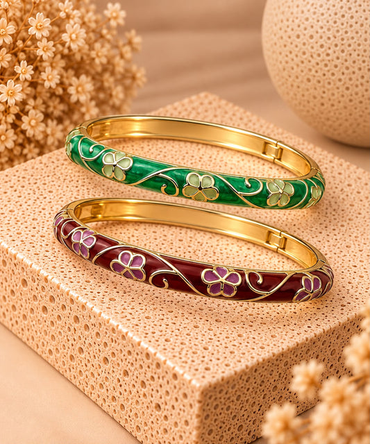 Bracelet Jonc Fleur AH