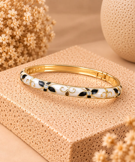 Bracelet Jonc Tulipes Strass AH