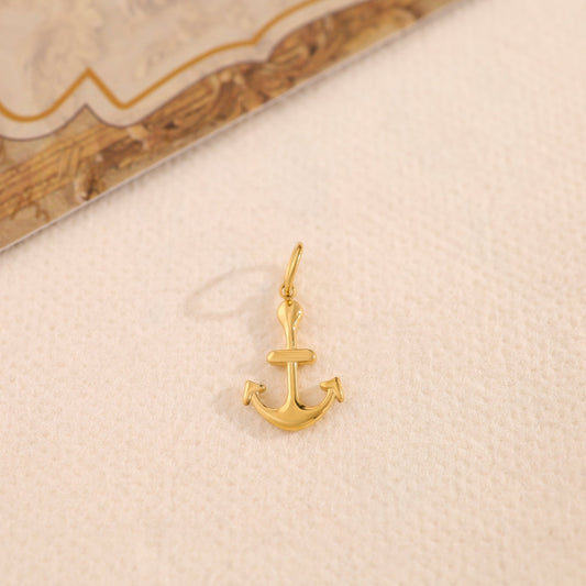 Lot de 3 Pendentifs Ancre Marine Doré - Eclat Paris