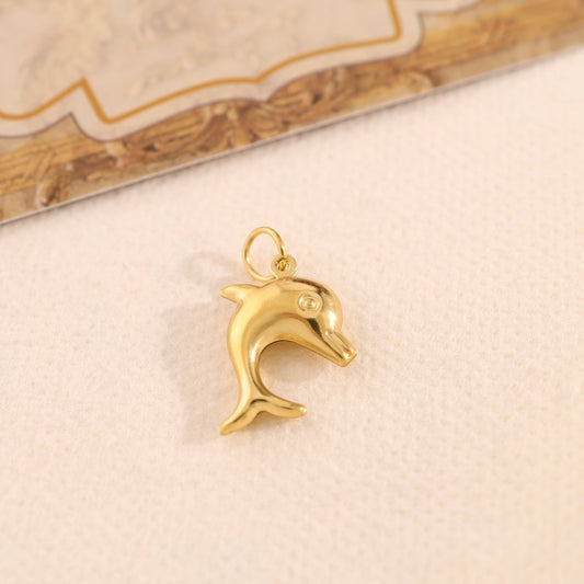 Lot de 3 Pendentifs Dauphin Doré - Eclat Paris