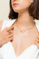 Square and circle intertwined necklace