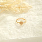Fine ring with pink pearl