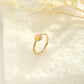 Fine ring with pink pearl