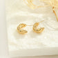 Thick mini hoop earrings