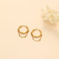 Hoop and chain earrings