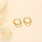 Hoop and chain earrings