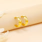 Smooth chunky hoop earrings