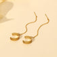 Chain earrings with ear cuff