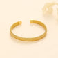 Braided bangle bracelet