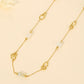 Necklace with green stones
