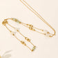 Necklace with green stones