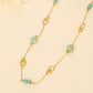Necklace with blue stones
