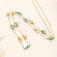 Necklace with blue stones