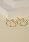 Boucles d'oreilles cercle et barre