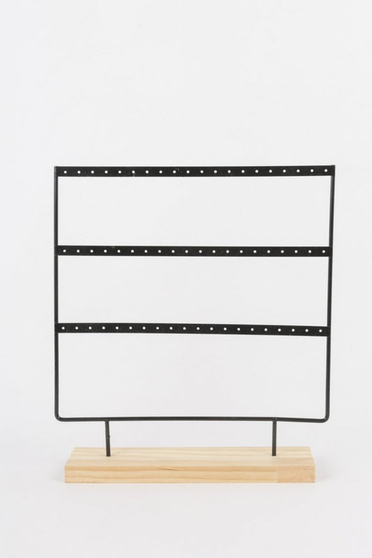 Display stand for black earrings