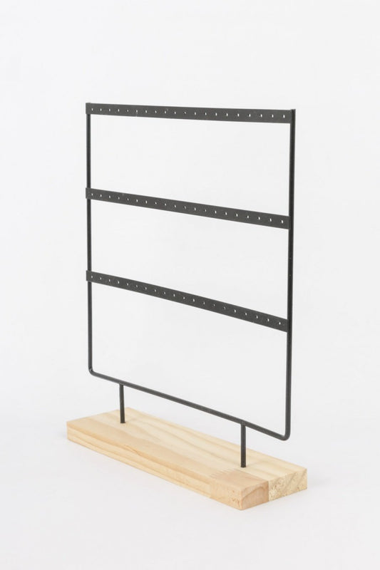 Présentoir pour boucles d'oreilles noir