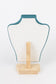 Bust display stand for green square necklace