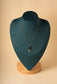 Black pearl and star chain necklace