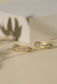 Golden pin earrings