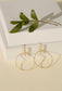 Boucles d'oreilles cercle et barre