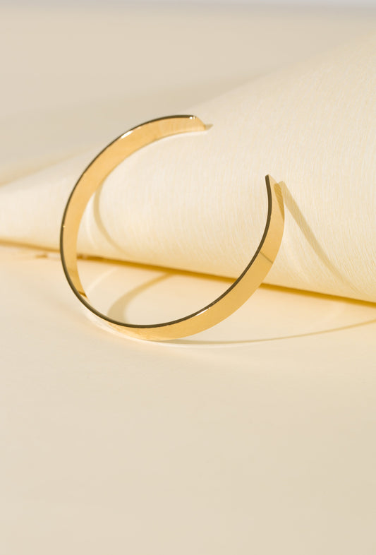 Bracelet jonc éclat doré