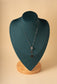 Double heart silver chain necklace