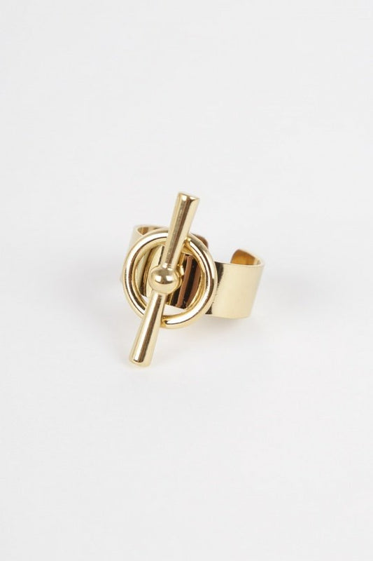 Bague ajustable doré