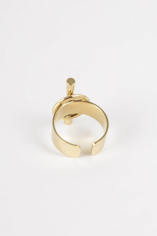Bague ajustable doré