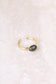 Bague perle noire