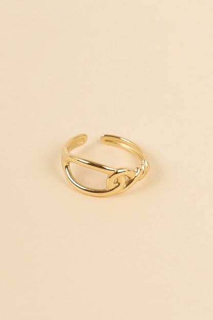 Bague dorée liens