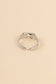 Double knot silver ring