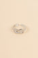 Double knot silver ring