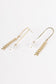 Leaf and pearl earrings