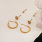 3 paires de boucles d'oreilles