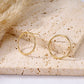Boucles d'oreilles cercles dorées