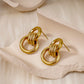 Boucles d'oreilles double cercle