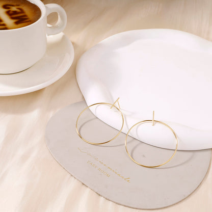 Large circle earrings