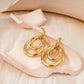 Double oval earrings