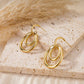 Double oval earrings
