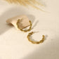 Golden hoop earrings